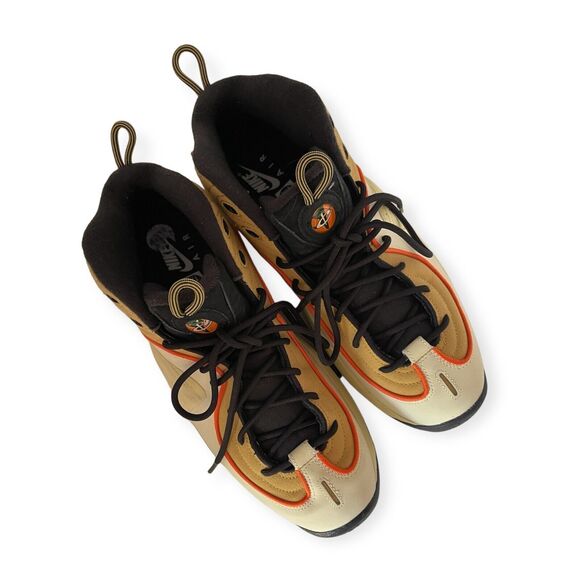 Nike Air Penny II Mid Wheat Gold Size 11.5 Leather Basketball Sneaker Shoes Rare main image 4